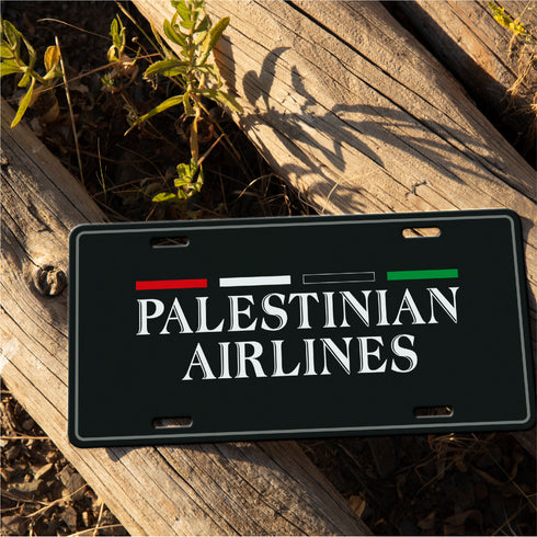 Car Plate - Palestinian Airlines